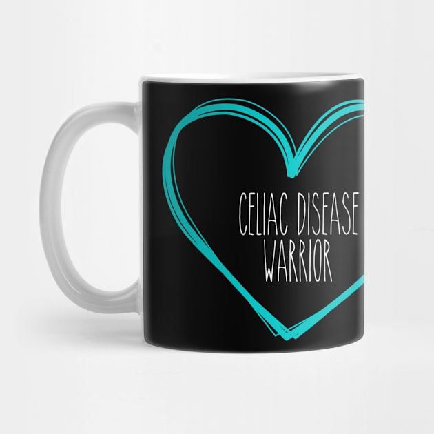 Celiac Disease Warrior Heart Support by MerchAndrey